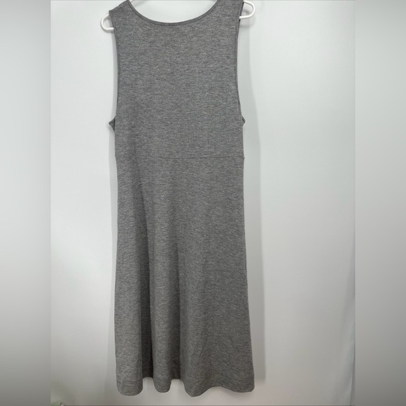 J JILL Women’s XL Sleeveless Popover Gray Midi Dress - Picture 3 of 3